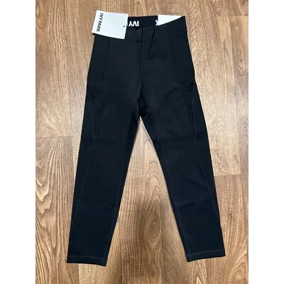 Adidas IVY PARK Womens XS Solid Black MidRise Sculptured 3/4 Length Legging - Image 1 of 4