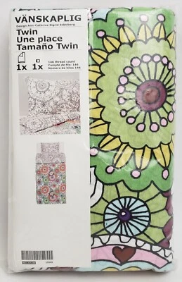 Funda nórdica doble Ikea Vanskaplig 64x86" funda de almohada 20x30 100 % algodón 146 hilos Foto 1 de 4