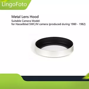 Metal Lens Hood for Hasselblad SWC/M Zeiss Biogon C 38mm, Silver - Picture 1 of 5
