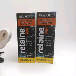 OCuSOFT Retaine PM Nighttime Ointments Fresh & New in Boxes 5g Pack Of 2 Ex:2/26 - Picture 1 of 4