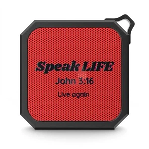 Haut-parleur Bluetooth, haut-parleur sans fil portable extérieur noir et rouge avec amélioré - Photo 1 sur 5