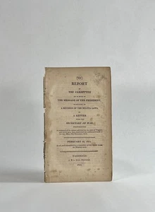Virginia / Report of the Committee on so Much of the Message 1st Edition - Picture 1 of 1