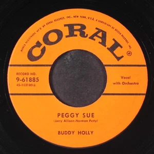 BUDDY HOLLY: peggy sue / everyday CORAL 7" Single 45 RPM - Picture 1 of 2