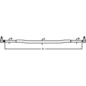 5168933 Complete Tie Rod Fits Ford New Holland Tractor Models TL70 TL80 TL9 - Picture 1 of 10