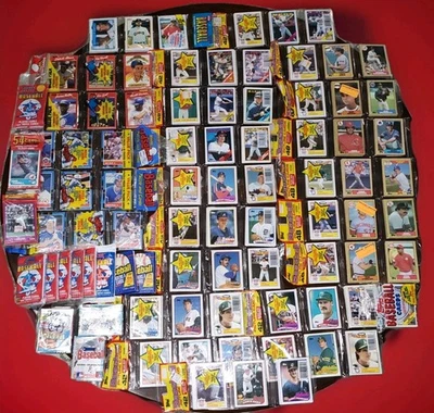 LOT OF (39)-1987-88-89-90 MLB (CELLO+RACK) PACKS- TOPPS-DONRUSS-SCORE,HOF+RC-TOP - Image 1 of 4