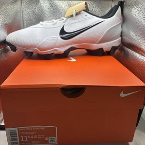 Men's Nike FB9728-100 Force Trout 9 Keystone Low Baseball Cleats Size 11.5 White - Picture 1 of 7