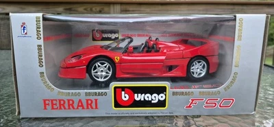 Burago 1/18 scale Diecast - 3352 Ferrari F50 Open top 1995 Red NEW - Image 1 of 4