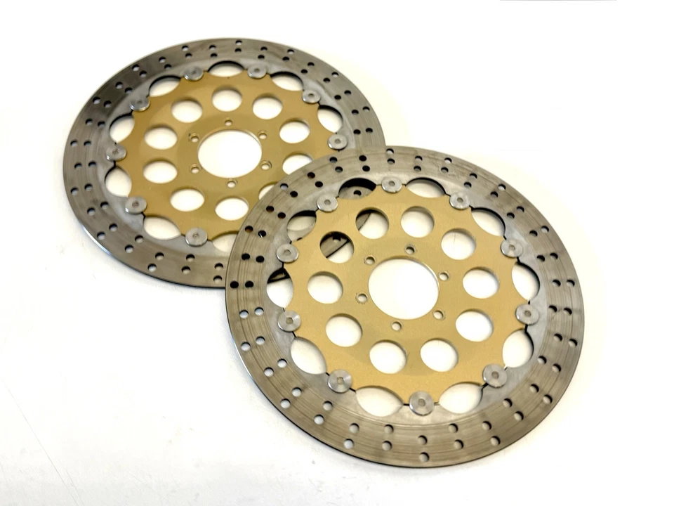 Genuine Ducati 748 916 900ss Steel Carrier 320mm Brembo Front Brake Rotors Discs - Image 1 of 4