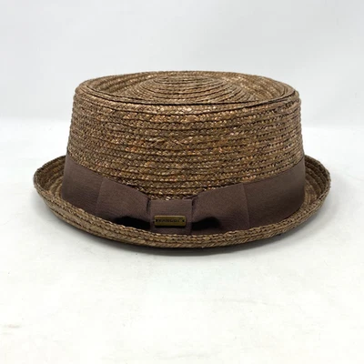 Kangol Porkpie Hat Mens Large Brown Wheat Braid NWT K4078HT - Image 1 of 4