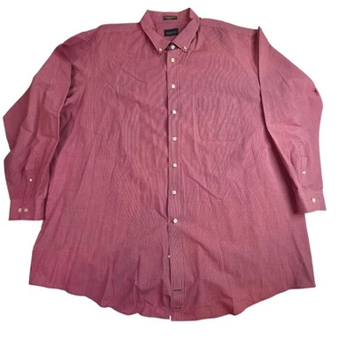 Menswear Alexander Lloyd Button Down Shirt Dress Shirt 4XLT Red - Image 1 of 4
