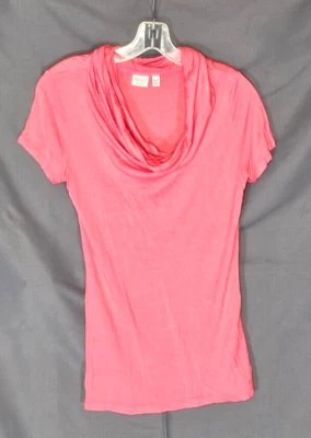 Esprit - Mauve Short Sleeve Cowl Neck Blouse - Size Medium - Image 1 of 2