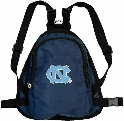 NORTH CAROLINA TAR HEELS DOG CAT PET MINI BACKPACK HARNESS w/LEASH MEDIUM - Image 1 of 4