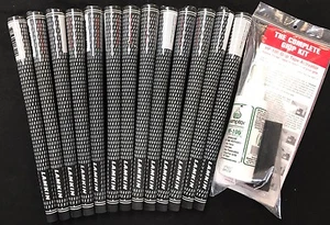 13 Lamkin Crossline Black/White Ladies Undersize Golf Grips + Brampton Grip Kit - Picture 1 of 4