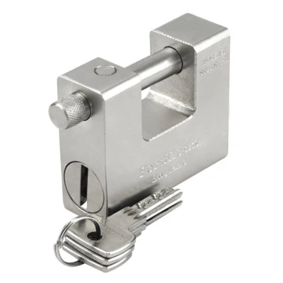 HEAVY DUTY SHIPPING CONTAINER GARAGE CHAIN PADLOCK 94MM * KEYED ALIKE * X 2 - Image 1 of 2