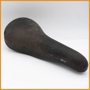 SELLE ITALIA TURBO VINTAGE ROAD BIKE SADDLE BICYCLE LEATHER BROWN 80s 90s SEAT - Picture 1 of 10