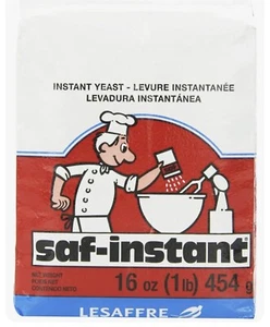SAF Instant Yeast Red for Baking Cake, Bread and Dough, 1 Pound (1 Pack) - Picture 1 of 2