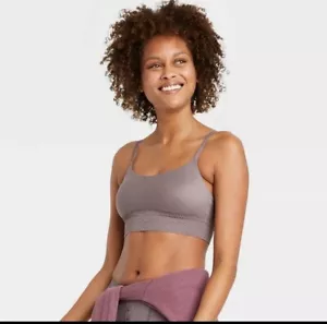 Auden Women's So Soft Bralette Gray Size Medium Fits 34C 34D 36B 36C - Picture 1 of 3