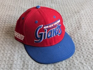 New Era New York Giants Hats Adult One Size Red Blue Snapback 9fifty Retro Logo - Picture 1 of 10