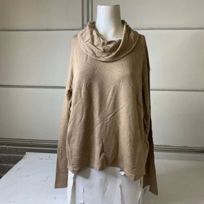 ESPLÉNDIDO Suéter Supersoft Bliss Cuello Capucha Para Mujer Talla L Camel Foto 1 de 4