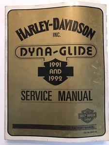 99481-92 HARLEY-DAVIDSON 1991 AND 1992 DYNA GLIDE SERVICE MANUAL - Picture 1 of 1