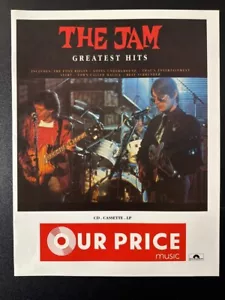 THE JAM - GREATEST HITS - OUR PRICE | 12.5x10"' MAGAZINE ADVERT / POSTER L432 - Picture 1 of 1