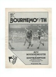 1950's to 1980's  Seasons Various Fixtures Bournemouth  Football Programmes