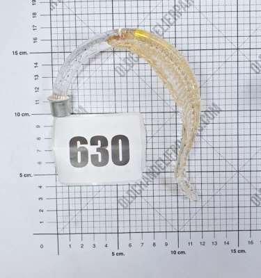 Lámpara de araña veneciana de cristal transparente de Murano con manchas doradas en la hoja de repuesto Foto 1 de 4