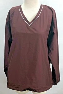 Cutter & Buck Women's Pull Over Wind Jacket V-Neck Small Petite Maroon - Picture 1 of 4