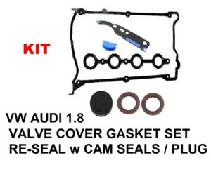 VALVE COVER GASKET SET, CHAIN TENSIONER GASKETVW AUDI 4 CYL 1.8 FITS 058198025A - Picture 1 of 1