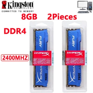 HyperX FURY DDR4 2X8GB 16GB 2400 PC4-19200 Desktop RAM Memory DIMM 288pin 1.2V - Picture 1 of 11