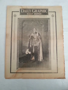 DAILY GRAPHIC DAILY SKETCH Newspaper 7 FEBRUARY 1952 - KING GEORGE VI DEATH - Picture 1 of 9