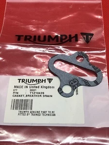 Junta de tubo de drenaje respirador cárter original Triumph Trophy 1215 nueva T1210428 - Imagen 1 de 3