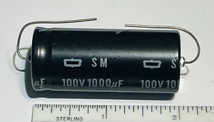 CAPACITOR 1000UF 100V DC AXIAL NIPPON CHEMI-CON  LONG LIFE  (F) QUICK SHIP - Picture 1 of 2