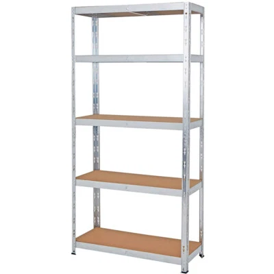 DISCOUNTCHECKOUT 150x70x30cm 5-Tier Heavy Duty Storage Racking Shelving Boltless Garage UKDC