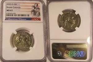 2023 S Bessie Coleman 25c NGC MS67 American Women Quarter - Picture 1 of 2