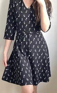 Yumi Midi Dress printed flared size 12 - Picture 1 of 10