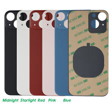 For iPhone 14 Pro Max 13 12 Mini 11 XS XR SE2 SE3 Back Cover Glass Big Cam Hole