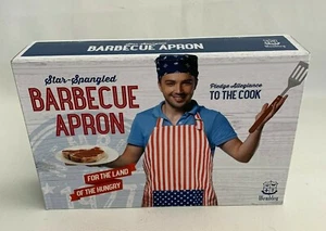 Delantal de Barbacoa Wembley Estrella Patriótica con Lúteos Rojo/Blanco/Azul Correa para el Cuello NUEVO - Imagen 1 de 3