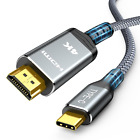 USB C auf HDMI Kabel 4K 1.8M, USB C HDMI Kabel UHD Thunderbolt 3 Kompatibel für 