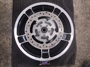 2011 09-11 Harley Street Glide OEM front wheel with rotors 43300164 18x3.5 - Picture 1 of 11