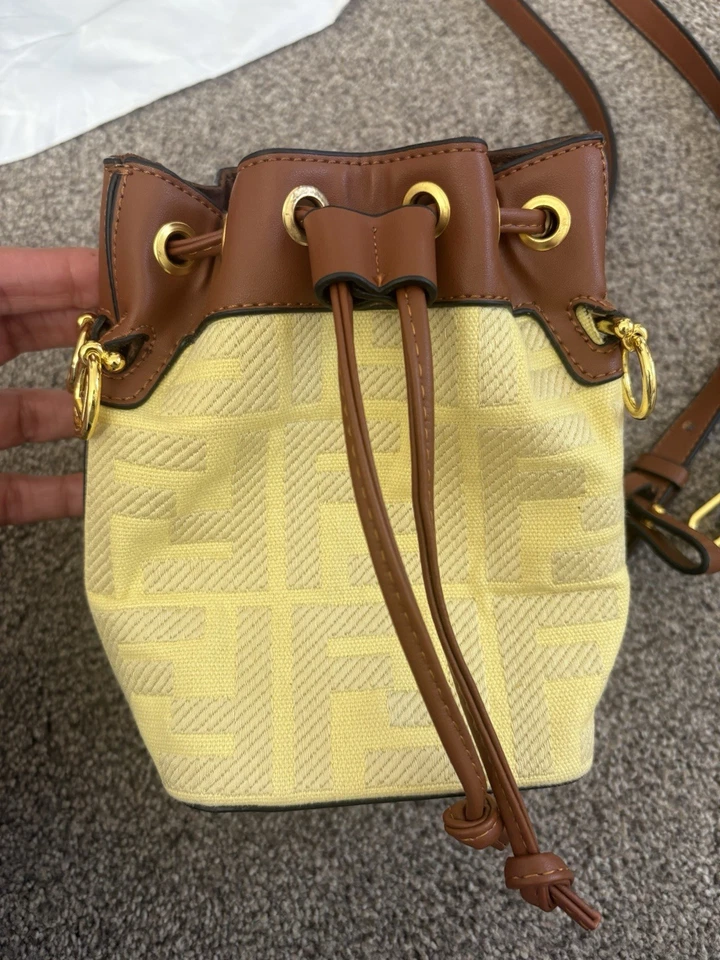 Beautiful Yellow Bucket Bag - Image 1 of 4