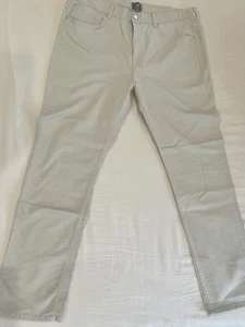 H&M Slim Fit Dress Pants Chinos Beige Casual Size 38/32 - Picture 1 of 12
