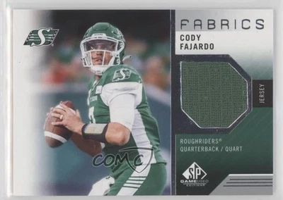 2021 SP Game Used Edition CFL Fabrics Cody Fajardo #CF - Image 1 of 2