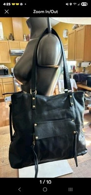 Kooba Black Smooth Leather Everette XLarge Tote/Shopper/Shoulder Bag F17/35622 - Image 1 of 4