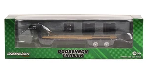 Greenlight Gooseneck Trailer Black 30390 Hobby Exclusive 1:64 - Picture 1 of 2