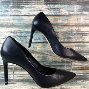 Antonio Melani Damen-Pumps Kara Größe 9,5 M schwarz Leder eleganter Schuh Abend Arbeit - Bild 1 von 16