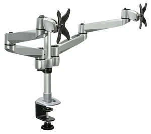 Mount-It! Soporte de escritorio para monitor doble con brazos giratorios de movimiento completo | Aluminio Premium... - Imagen 1 de 9