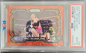 Tarjeta roja Bret "Hit Man" Hart 2024 Panini Prizm WWE #26 WWE #41/99 PSA 10 - Imagen 1 de 2
