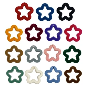10Pcs/pack Hollow Five-Pointed Star Acrylic Beads Mixed DIY Beaded Material - Picture 1 of 23