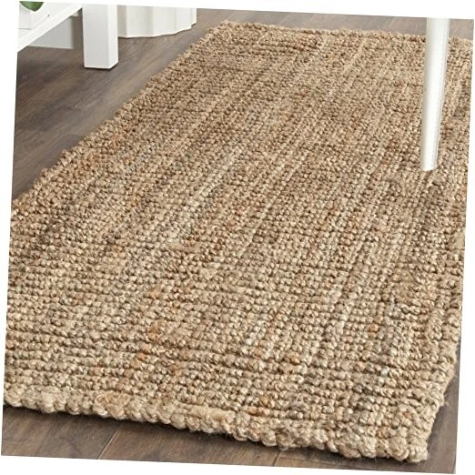  Natural Fiber Collection Runner Rug - 2'6" x 22', Natural Brown, Handmade  - Image 1 of 4